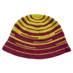 The Elder Statesman Crochet Duo Ombré Bucket Hat